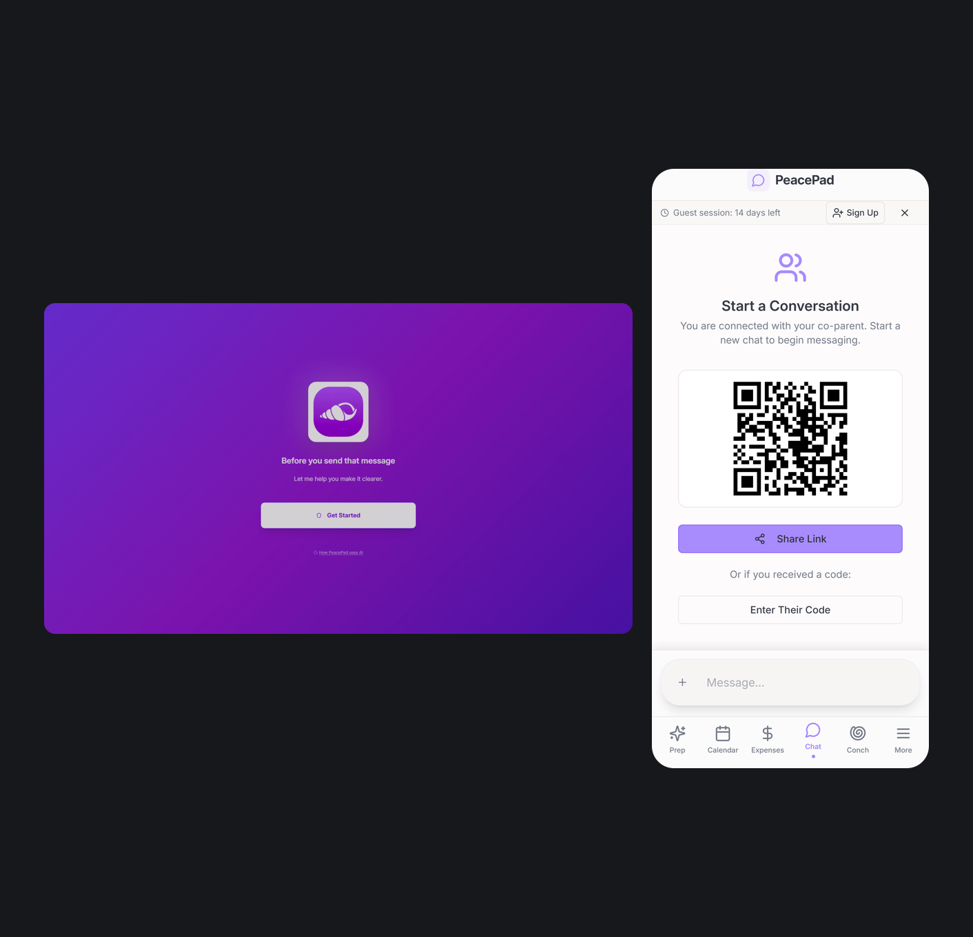PeacePad premium product concept visual